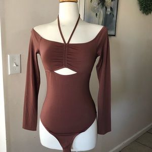 Brown bodysuit